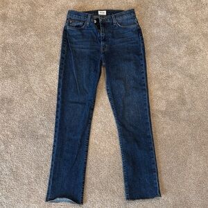 Hudson Jeans Dark Blue Straight Leg Women's Jeans